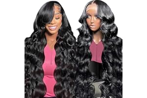 OXEYEGIRL 32 Pouces Perruque Femme Naturelle Brésilien 13x4 Lace Wig Human Hair Body Wave Perruque Cheveux Humain 180% Density Glueless Wig Human Hair for Women Perruque Naturel Humaine(80cm)