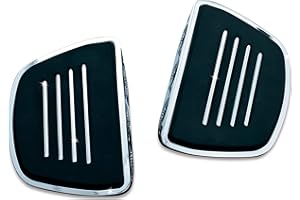 Kuryakyn 4393 Motorcycle Foot Control Component: Premium Mini Board Floorboards without Adapters, Chrome, 1 Pair