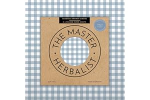 ‎THE MASTER HERBALIST The Master Herbalist Duftende Schrankpapier mit Sandelholzduft im Gersten-Gingham-Design (gefaltet), Packung mit 5 Bögen, enthält ätherische Öle (Enteneiblau | Fresh Linen)