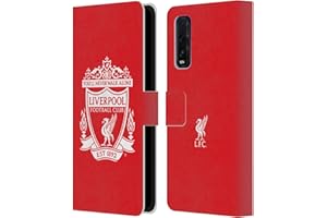 Head Case Designs Officially Licensed Liverpool Football Club Red 2 Crest 1 Leather Book Wallet Case Cover Compatible With Oppo Find X2 5G