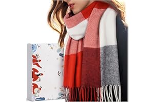 Schal Damen Winter Geschenke für Frauen: Damenschal Winter Kuschelig Halstuch Schals Tücher für Damen Weihnachtsgeschenke für Frauen Mama Oma Freundin Schwester Weihnachten Kaschmir Schal Frauen