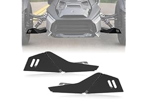 SAUTVS Aluminum Front Splash Guard Protectors for Can-Am Ryker, Black A-Arm Protectors for Can-Am Ryker All Models Accessories (2PCS, Replace #219400863)