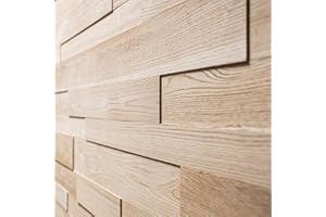 Oak Wall Cladding, 3D Wall Panels, Textured Oak Wood, Wooden Wall Design, Model OZO (1m2)