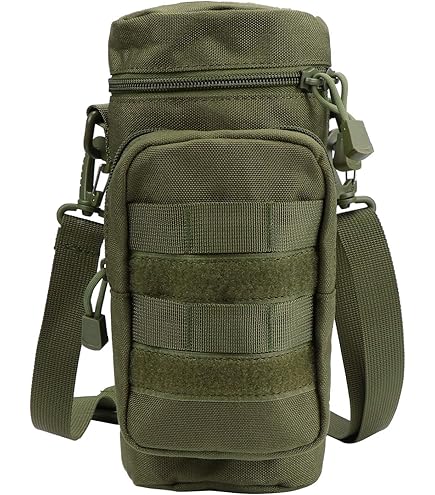 Kombat UK Bottiglia D'acqua DPM - Borraccia Tatica Con Tasca Filtrante E Clip, 600D Tac-Poly
