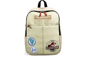 Half Moon Bay Backpack, Jurassic Park-Zaino Ranger Bambini e Ragazzi, Bianco, 42 x 30.5 x 10 cm