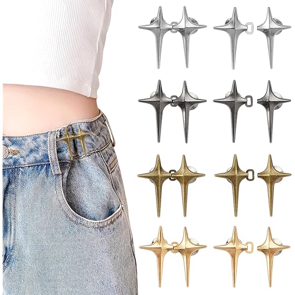 Clip Stringicavo Regolabili Per Pantaloni - 8 Pezzi In Poliestere Per Donne E Uomini - Foto 6