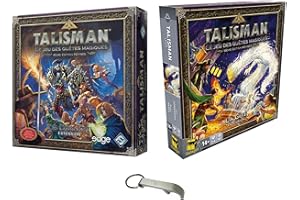 BLUMIE SHOP Talisman: Magia i Miecz Zestaw 2 rozszerzeń do gry w języku francuskim: Miasto + Podziemia, 1 otwieracz do butelek Blumie