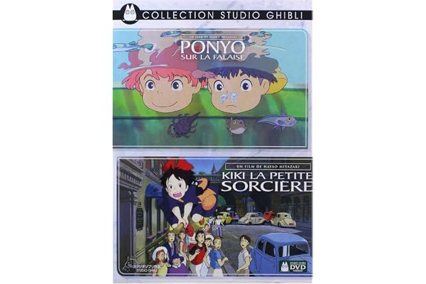 Coffret Ghibli 2 Films : Ponyo sur la Falaise Kiki la Petite sorcière