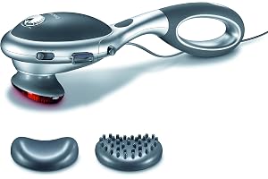 Beurer MG 70 infraröd massageapparat, knackmassage, för massage av rygg, nacke, armar, ben, två olika tillbehör, infraröd vär