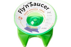 SMALL'N'FURRY Sharples Flying Saucer Exercise Wheel Animal Toy, Small, 5-Inch (Assorted Color)