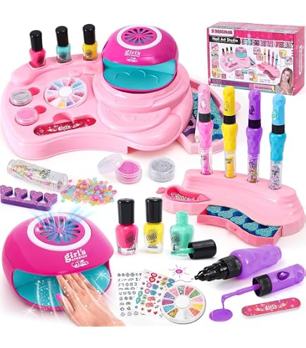ColorBaby Shimmer 'n Sparkle – Applicateur Sans Fil De Pierres Scintillantes Pour Cheveux, Rechargeable, 600 Gemmes Incluses + Accessoires – Idéal Filles +8 Ans