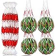 WhistenFla 30Pcs Melon Hammocks Cradles, 14Inches Melon Hammock for Trellis Heavy Duty Watermelon Nets, Support Hanging Bags for Pumpkin Cantaloupes Honeydew, 14In Bag 17in Handle, Bear for 30lbs