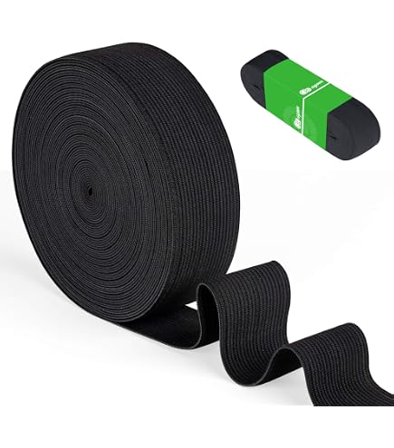 Bande élastique à Coudre - 40 M (4 Rouleaux), Largeurs 20 Mm Et 30 Mm, Noir Et Blanc, Pour Vêtements Et DIY - 9