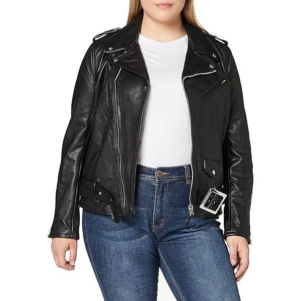 Plus Size Forever 21 Leather Jackets NWT Forever 21 Black Faux - Main Image