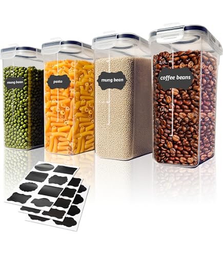 Contenitori Trasparenti Ermetici Semplici, Contenitori Trasparenti Per Freschezza A Prova Di Umidita Sottovuoto Con Coperchi Scatola Impilabile Per Dispensa Da Cucina 1600 Ml Rapanda 83199174