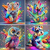 WANMIU Malen Nach Zahlen Chihuahua - DIY Ölgemälde Set 30x40cm Für Erwachsene