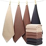 EliteBond Set di Strofinacci da Cucina in Cotone per la Pulizia e l’Asciugatura delle stoviglie, 33 x 33 cm Cotone Straccio p