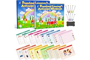 JXLEDAYY Busy Book Toys for 3 4 5 6 Years Old Preschool Learning Activities Workbook Kids Travel Busy Board Quiet Book Autism Sensory Toys Children Educational Toys Gifts for 3-6 Year Old Boys and Girls