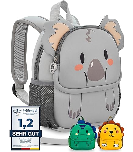Kinder-Rucksack Für Vorschule – 30,5 Cm, Wasserabweisend, Mit Tier-Motiv – Für Jungen & Mädchen Ab 2 Jahren