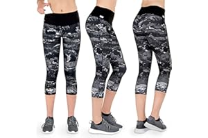 Formbelt® Leggings Sportivi da Donna a Tre Quarti con Marsupio per Cellulare Pantaloni da Corsa Fitness Sport Fuseaux Colorati