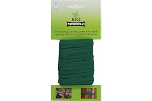 Biostretch Soft Garden Plant Ties for Indoor & Outdoor Plants - Strong & Stretchy Cut-to-Length Garden Twine for Climbing Plants, Tomato Vines & Home Gardening (8M / 26 ft)