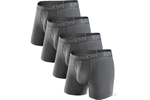 DAVID ARCHY Męskie bokserki / bielizna, miękkie, przyjazne dla skóry i przepuszczające powietrze, z włókien bambusowych