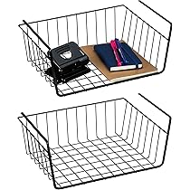 Cestino Portaoggetti Da Parete Autoadesivo - 2 Pezzi In Metallo Per Cucina, Bagno O Armadio - Foto 3