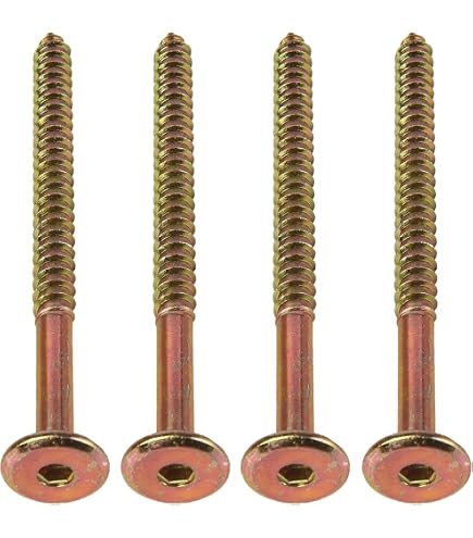 #6 X 1" Solid Brass Flat Head Wood Screws - Square Drive, Countersunk - 100 Pack By Fastenere