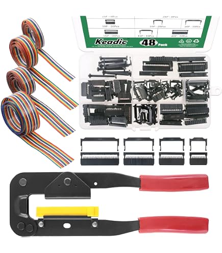 Extensión De Cable Plano IDC 16 Pines (2x8) - Conexión Macho/hembra Para Electrónica, 2.54 Mm