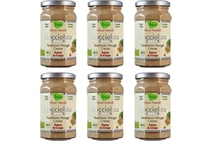 Rigoni di Asiago Nocciolata - Bianca, 6x 250g, weiße Schokolade, Haselnusscreme ohne Palmöl, Nuss Nougat Creme ohne Palmöl, Leckerer Brotaufstrich