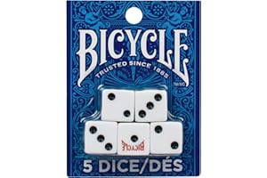 BICYCLE Bicicletta 5 count dice