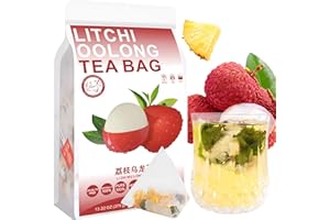 Plant Gift Litchi Oolong Tea Bags 5.29oz (3g*50bags), té oolong, piña seca, litchi seco, natural puro de china, té mixto saludable, combinación de té de flores 150g 荔枝乌龙茶