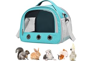 SUNOYA 30 x 27 x 21 cm. Bolsa de transporte para gatos, transpirable y plegable, con correa ajustable, para conejos, conejos, gatitos