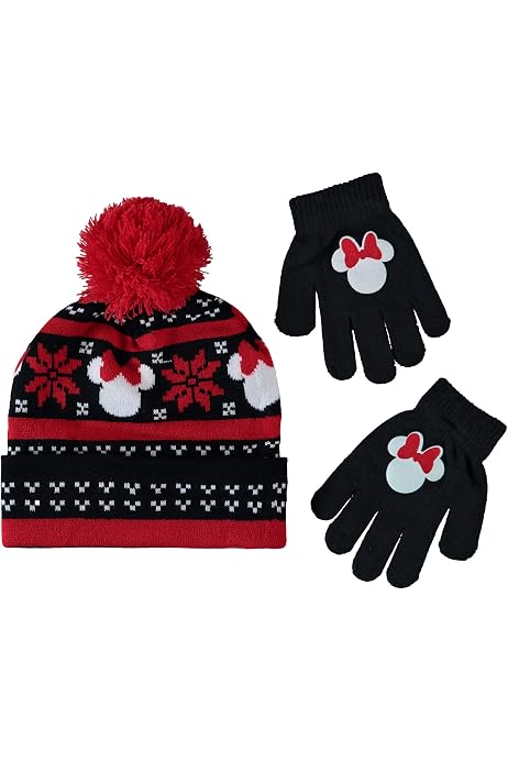 Disney Minnie Mouse Girls Beanie Winter 