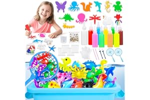 BUOAZR Magic Water Elf Toy Kit, 10 Colori 3D Gel d'elfo d'acqua magica, 39 PCS Magic Water Elf DIY Giocattolo per Bambini, Giocattolo Acquatico Fatto a Mano Regalo per Ragazzi Ragazze 3+ anni