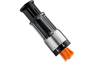 Gefu, tritatutto 13421 Flexicut per verdure e frutta, in acciaio inox con inserto per centrare il prodotto