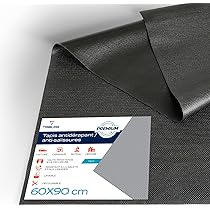 Mat Antidérapant Pour Voiture 120x100 Cm, Noir, Découpable, étanche Et