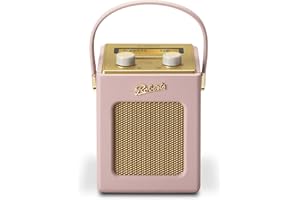 ROBERTS Radio Revival Mini DAB/DAB+/FM Digital Radio - Amazon Exclusive - Portable Radio - Dusky Pink
