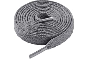 LARGERED Lacci Scarpe,Stringhe Scarpe per Sportive Casual Sneakers,Lacci per Uomo e Donna,Lacci per Scarpe Piatti 8mm Larghe,Lacci per scarpe piatte spesse per scarpe da ginnastica(75cm-180cm)