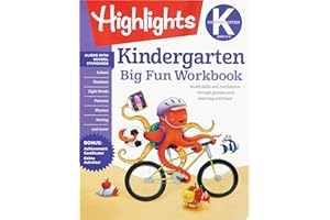 Kindergarten Big Fun Workbook: Kindergarten Workbook with Learning Activities for School Prep and Readiness, Kindergarten Activity Book for Ages 5-6