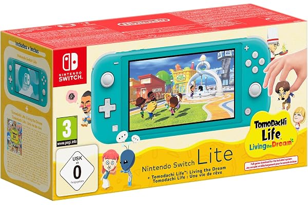 Nintendo Switch Lite Turquesa + Tomodachi Life + 30dias NSO