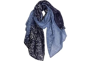 DAMILY Femmes Foulards Écharpes Longue Imprimé à paillettes Wraps Châle Femme Mode Echarpes