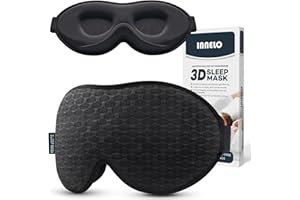 INNELO Schlafmaske für Herren Frauen, 2024 Bequeme Atmungsaktive 3D Augenmaske, mit tiefen Augenhöhlen und erhöhten Nasenpads