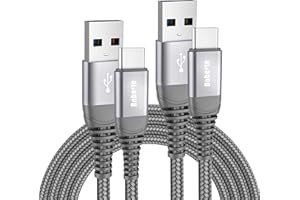 BOBEITE Cable USB C,[2Pack,1M+2M] Cable USB Tipo C Carga Rápida y Sincronización Cargador Tipo C para Samsung Galaxy S22 S23 Ultra S21 S20 S10 S9 S8 Plus,Samsung A12 A32 A52 A52S A72 A51 A71 A20e A13 A33 A53
