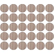 30 Copriviti Adesivi Per Viti 20 Mm - Plastica, Marrone Wengè, Per Riparazione Mobili - Foto 7