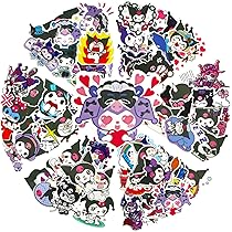 Sanrio 50 Pezzi/set Graziosi Adesivi Di Kuromi ... - SHEIN ALIA - Foto 7