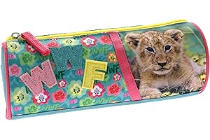 FRANCO COSIMO PANINI Trousse scolaire ronde - Fleurs WWF