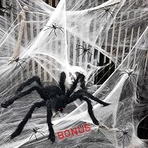 6 Gruselige Halloween-Spinnen – Realistisch & Haarig Für Haus & Garten