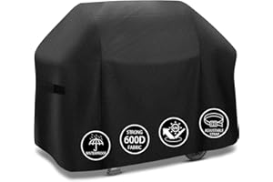 Tunansx Pokrowiec do grilla Weber 165 cm, pokrowiec do grilla gazowego Weber Genesis serii 400 E435, E410, E440, 600D, wodoodporna tkanina Oxford, 165 cm x 63 cm x 113 cm