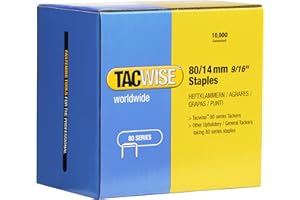 Tacwise 0385 Grapas para Tapicería Galvanizadas Tipo 80/14 mm, Paquete de 10.000